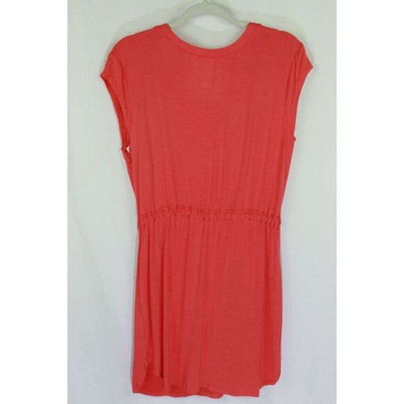 Nicole MIller Dress Large Pullover Jersey Orange Sleeveless New - Picture 2 of 6